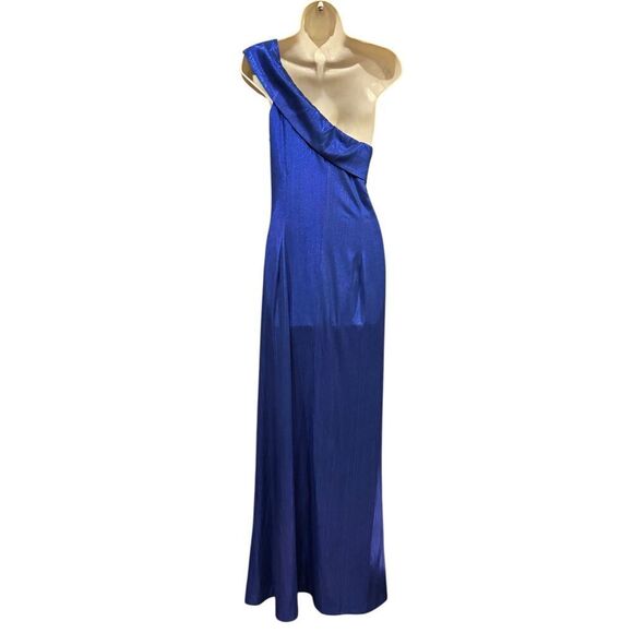 BLACK HALO DOLAN GOWN | 253947 in Sapphire Glow NWT Size 10 - Picture 8 of 10
